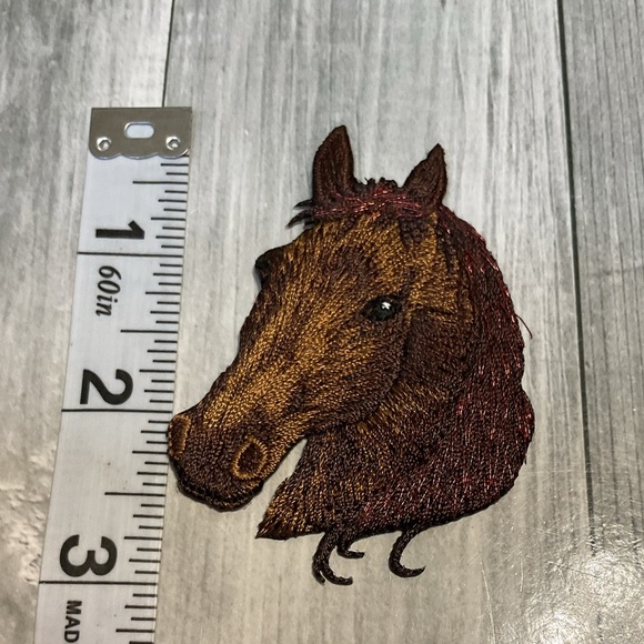 Vintage Embroidered Horse Head Patch iron on - Picture 4 of 6